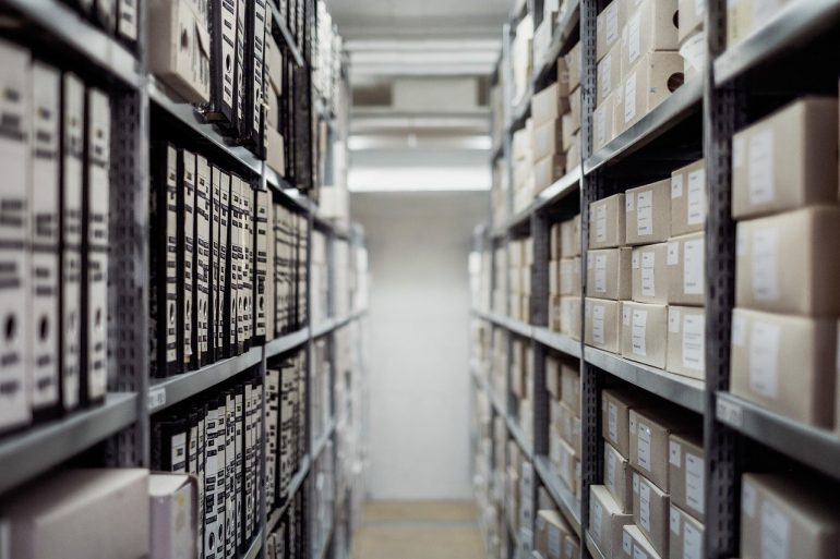 Storage shelves
