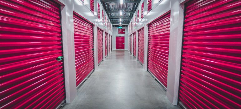 pink storage unit