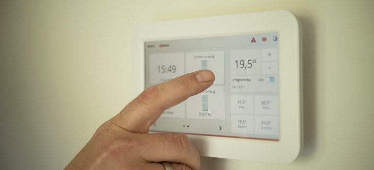 Tablet for changing temperature as storage Chevy Chase MD are climate-controlled