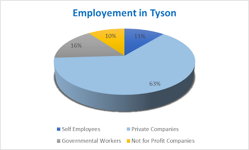 Employment in Tyson can be a reason for moving to Virginia in 2022