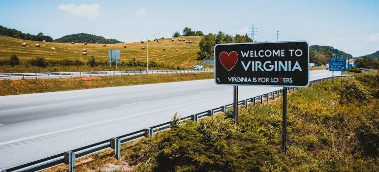 Welcome to Virginia sign